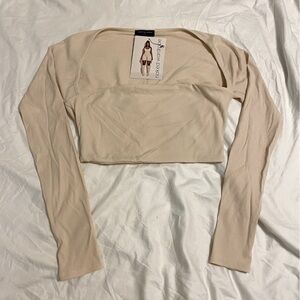 Naked Wardrobe: Square Neck Crop Top